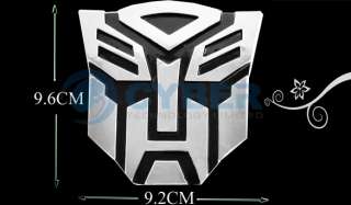 3D Decal Transformers Autobot Chrome Badge Emblem Car Auto Sticker