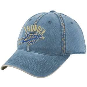 adidas Oklahoma City Thunder Light Blue Distressed Flex Fit Hat 