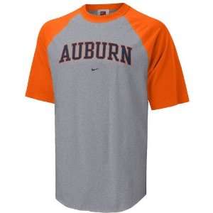 Nike Auburn Tigers Ash Raglan T shirt 