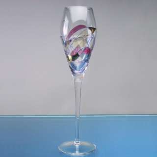 Milano European Made Handblown Glass Champagne Flutes 8oz (Sets of 2 