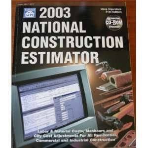  2003 National Construction Estimator Labor & Material 
