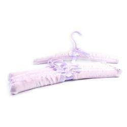 Bendable Padded Purple Satin Clothes Hangers (Pack of 5)   