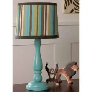  CoCaLo Baby Turquoise Wood Spindle Lamp Base Baby