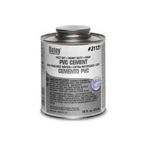  Oatey 31121 PVC Heavy Duty Fast Set Cement, Gray, 16 Ounce 
