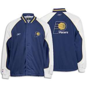  Pacers Reebok Mens NBA Authentic Game Jacket Sports 