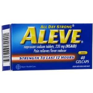  Aleve Pain Reliever Smooth Gels 40 ct. (Quantity of 4 