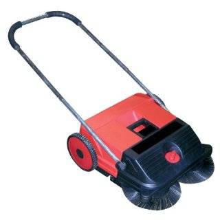 Vestil JAN SM Manual Push Floor Sweeper with Steel Handle, 21 1/4 