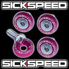 PC (FOUR) PINK ANODIZED LICENSE PLATE BOLTS 4PCS FOR 10MM BOLT CAR 