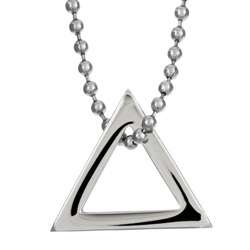 Stainless Steel Triangle Design Necklace  