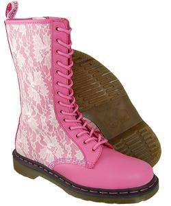 Dr. Martens MODS Lace Womens Pink/ White Boots  