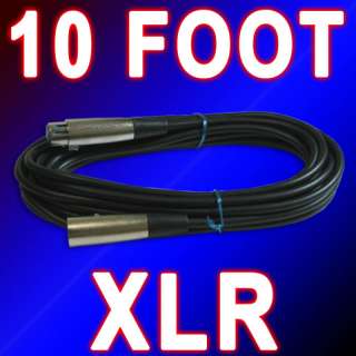 10 ft XLR 3pin male to female mic microphone cable cord  