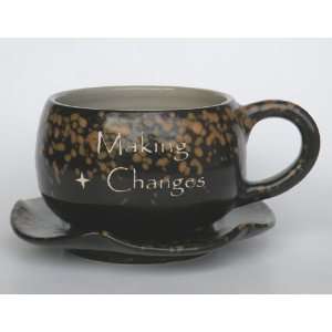 Coffee Mug,Coffee Cup, Making Changes 100% Handcrafted Pottery Coffee 