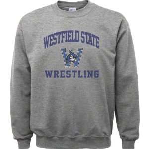 Westfield State Owls Sport Grey Varsity Washed Wrestling Arch Crewneck 