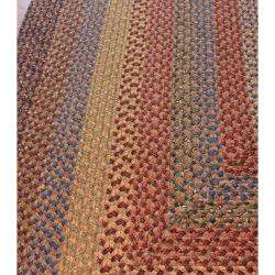 Handmade Alexa Cotton Fabric Braided Copper Lodge Rug (5 x 8 