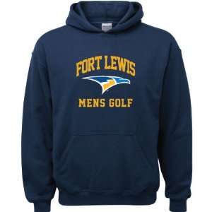  Fort Lewis College Skyhawks Navy Youth Mens Golf Arch 