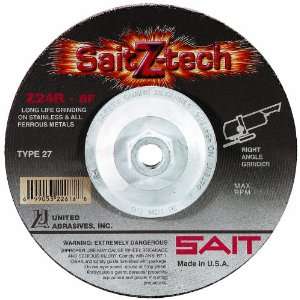 United Abrasives/SAIT 22612 5 by 1/4 by 5/8 11 Z TECH Type 27 Grinding 