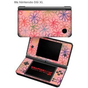  Nintendo DSi XL Skin   Kearas Flowers on Pink by 
