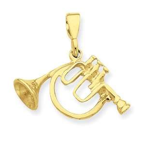  14k French Horn Pendant Jewelry