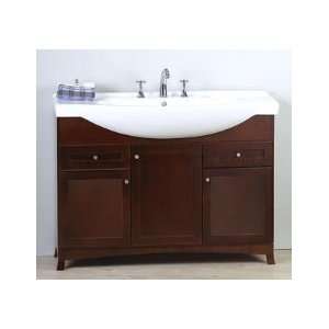 Ronbow 48 Bathroom Vanity Set W/ Ceramic Sinktop & Three Hole Faucet 