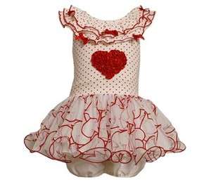   Dress   Boutique Dress Clothes Infant Heart Print Tulle Dress NWT