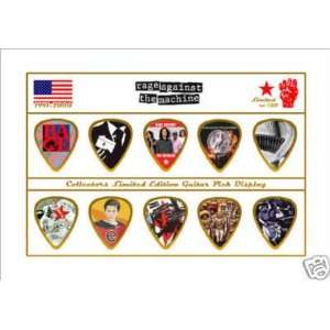  Rage Against The Machine Guitar Pick Display Limited To 