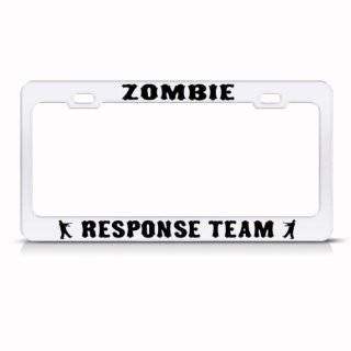 Zombie Zombies Response Team Metal license plate frame Tag Holder