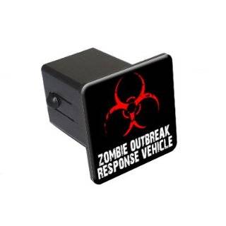 Zombie Outbreak Response Vehicle   2 Tow Trailer Hitch Cover Plug 