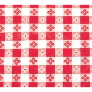  Durable Hand Woven 100% Cotton Red Picnic Check Tablecloth 