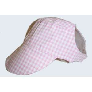 Pink Gingham Visor Cap   Size S