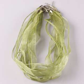 Voile Silk Ribbon Cord Rope Adjustable Necklace Finding  