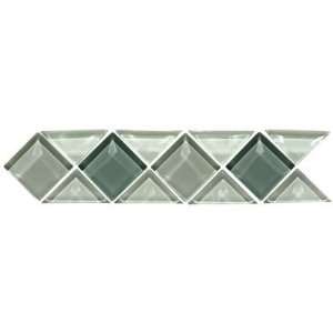  Original Style Large Triangle & Square Clear Glass Borders 