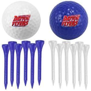  Dayton Flyers Two Golf Balls and Twelve Tees Set Sports 