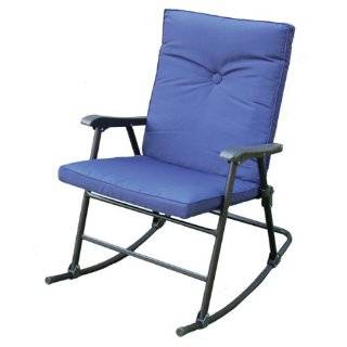  California Blue Folding Rocking Chair RV Rocker 