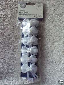 Wilton Baby Shower Party Favor Bands Deco Satin White  