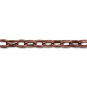  Antique Copper Plated Split Ring Cable Chain