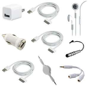 Pcs USB Home+Car Charger+Data Cable set for iPod Touch iPhone 2G 3G 