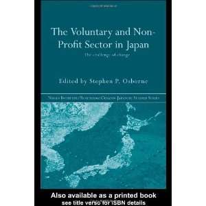  The Voluntary and Non Profit Sector in Japan The 
