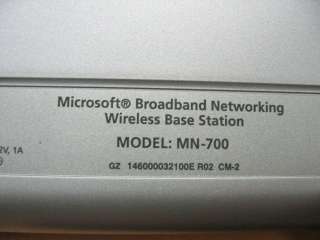 Microsoft 54Mbps Wireless Base Station MN 700  