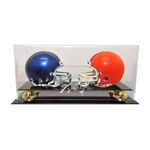  Carolina Panthers Double Mini Helmet Display Case with 