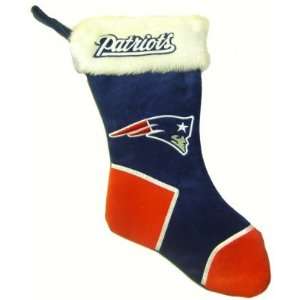  New England Patriots Plush 2 Tone Christmas Stocking 