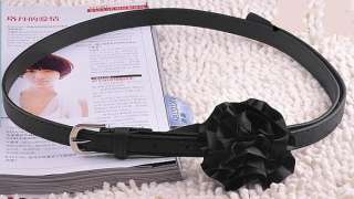 Fashion Ribbon Thin belt & Silk Flowers texture / S2  