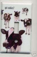COWS GOT COOKIES? Single Light Switch Cover  