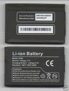 NEW BATTERY FOR CALCOMP A200 ZTE A310 MSGM8 2 CRICKET  