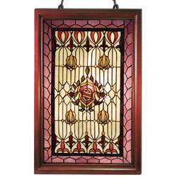 Tiffany style Classic Wooden Window Panel  
