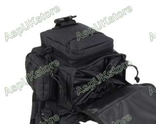 600D Tactical Shoulder Backpack Bag Pouch V/B Black AG  