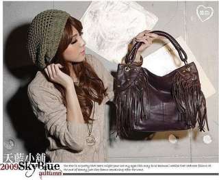 NEW Designer Vintage Style Fringed Faux Leather Handbag  