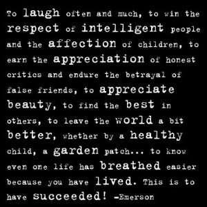  To Laugh Often   Emerson Magnet
