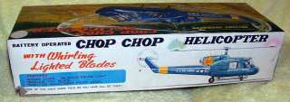   1966 Chop Chop Helicopter in Original Box Battery Operated Toy  