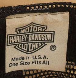 VTG 70s 80s HARLEY DAVIDSON MOTORCYCLE BIKER SNAPBACK CAPS HATS 