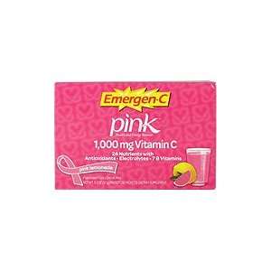  Alacer   Emergen C Pink Lemonade, 1000 mg, 30 packets 